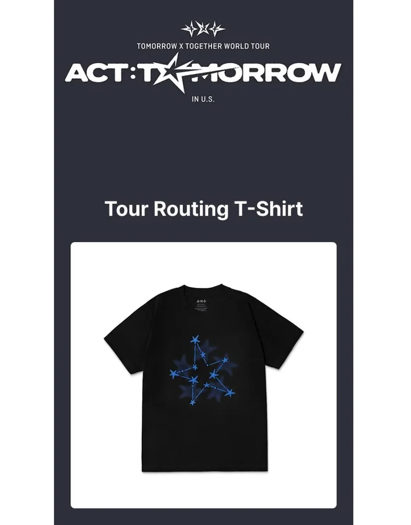 TXT - WORLD TOUR 'ACT : TOMORROW' IN U.S. OFFICIAL MD