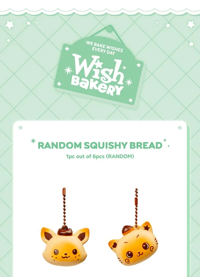 NCT WISH - RANDOM SQUISHY BREAD & MINIMINI WICHU (WISH BAKERY MD)