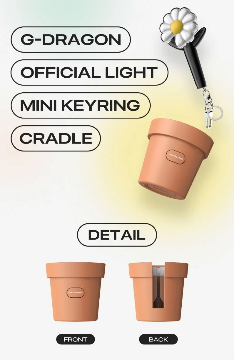 G-DRAGON (BIGBANG) - OFFICIAL MINI LIGHT KEYRING CRADLE