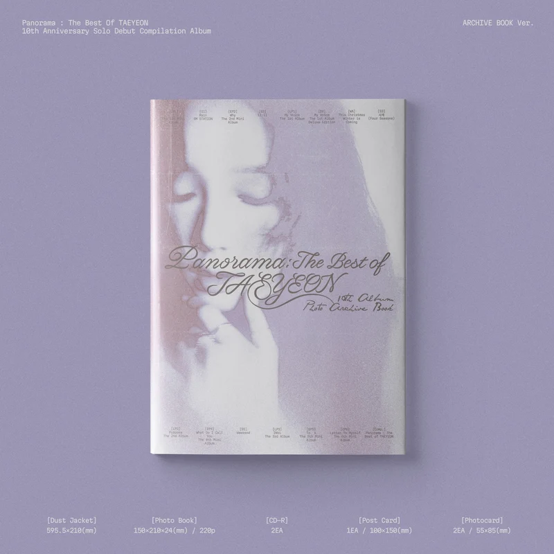 Girls' Generation SNSD TAEYEON - Panorama : The Best of TAEYEON (Archive Book ver.)