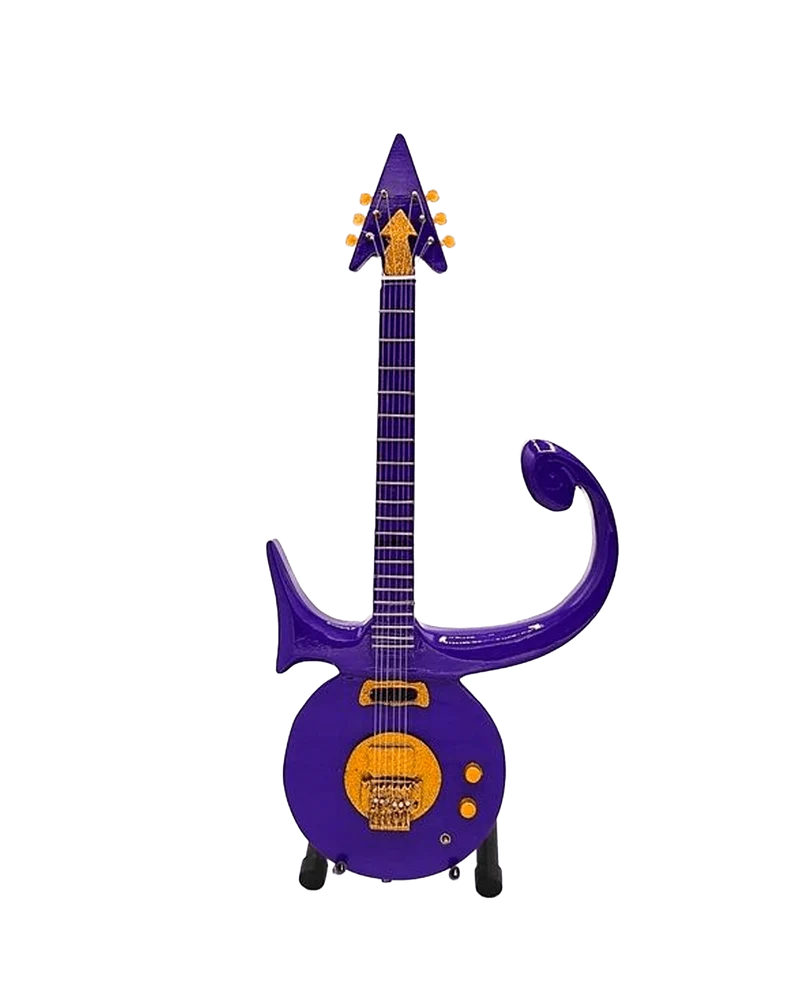Music Legends - N2349 Mini Guitarra Artesanal de Colección (Años 80)