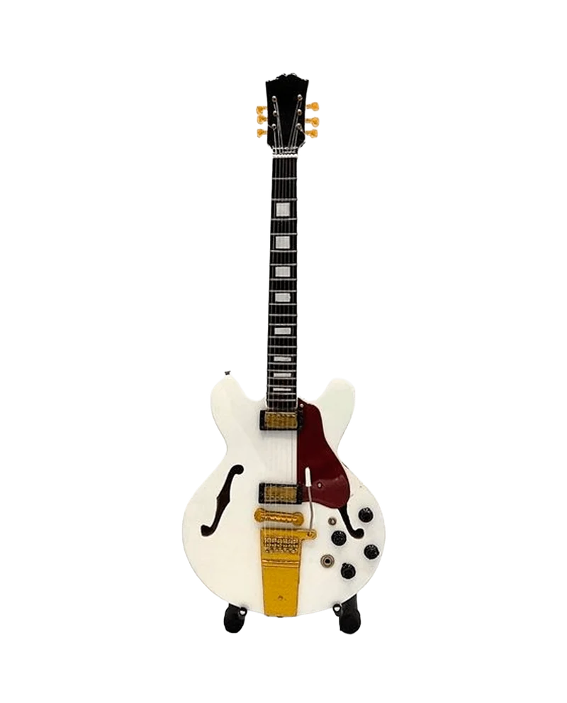 Music Legends - N3216 Mini Guitarra Artesanal de Colección (Años 70)