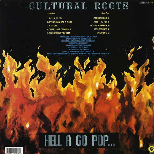 Cultural Roots ‎| Hell A Go Pop