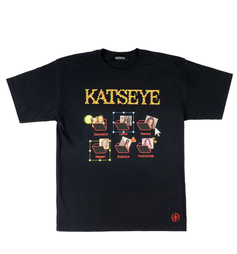 [KATSEYE] Internet Girl : S/S T-shirts (Black)
