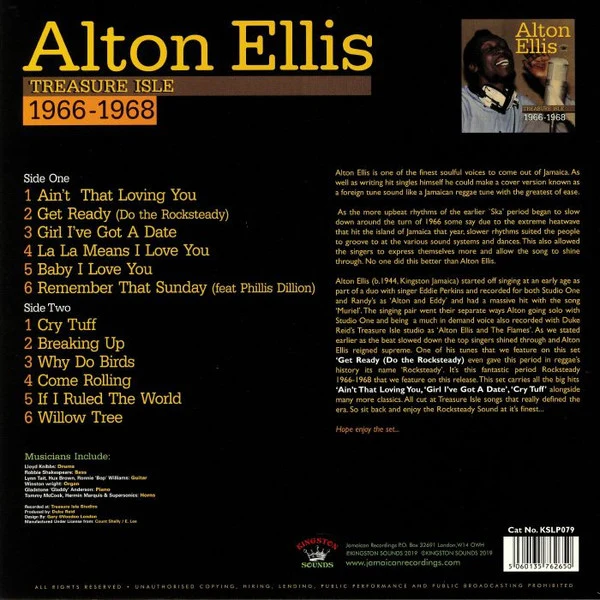 Alton Ellis | Treasure Isle 1966-1968
