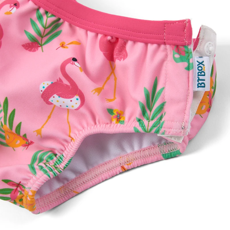 Bañador pañal · Flamingos