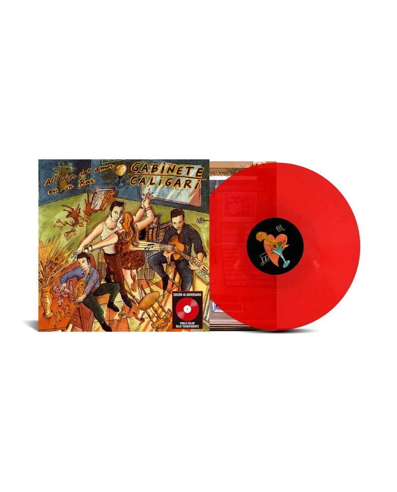 Gabinete Caligari - LP Vinilo rojo transparente "Al calor del amor en un bar ( 40 aniversario)"