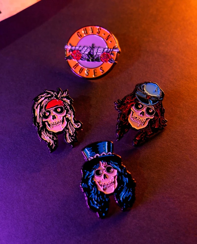 Guns N' Roses - Set 4 pins "Guns N' Roses"