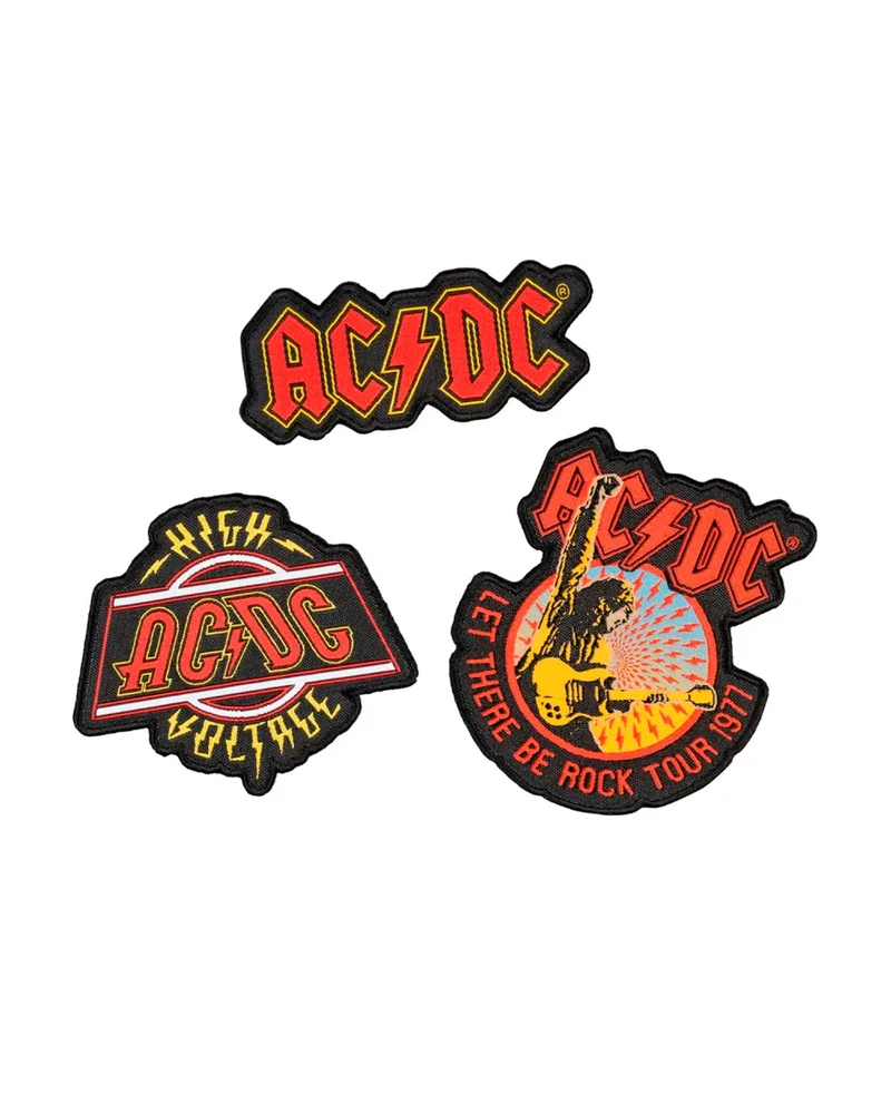 AC/DC - Pack 3 parches Bordados "AC/DC"