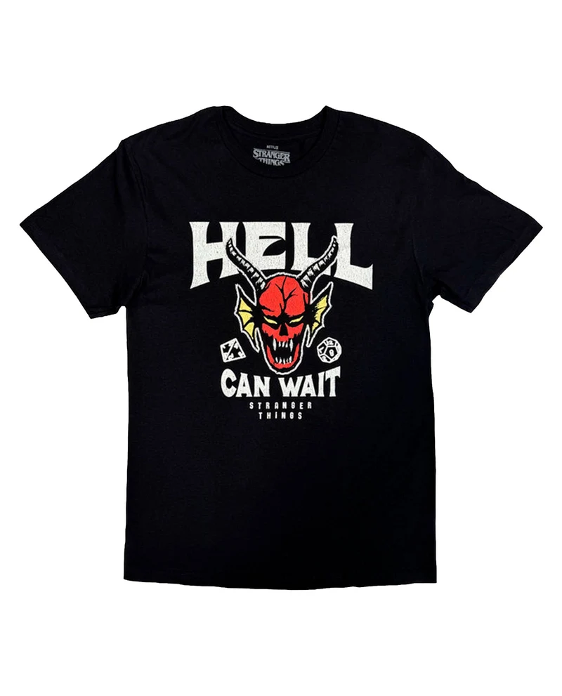 Stranger Things - Camiseta "Hell Can Wait" Unisex