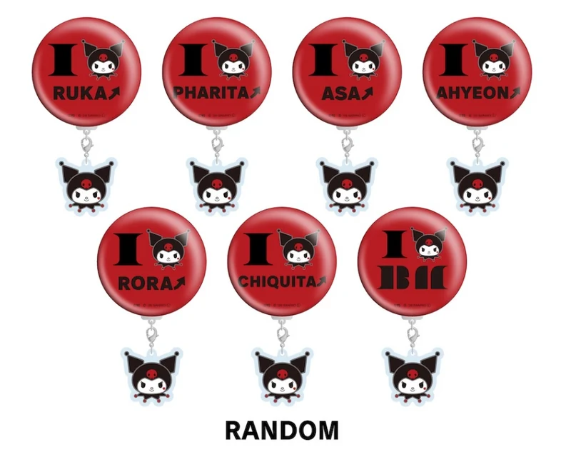 [BABYMONSTER] Kuromi : Random Charm Attached Can Badge