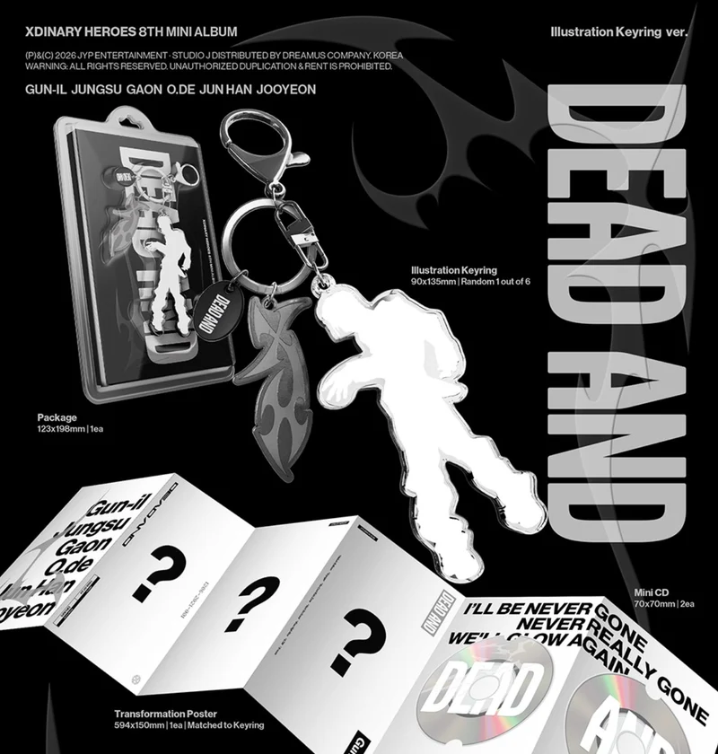 XDINARY HEROES - DEAD AND (ILLUSTRATION KEYRING VER.)