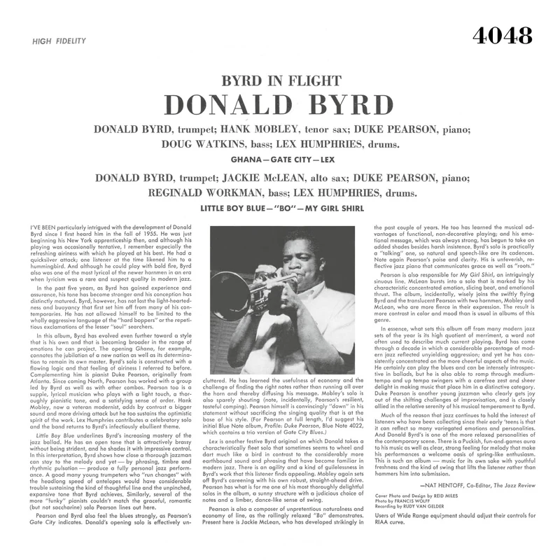 Donald Byrd | Byrd In Flight