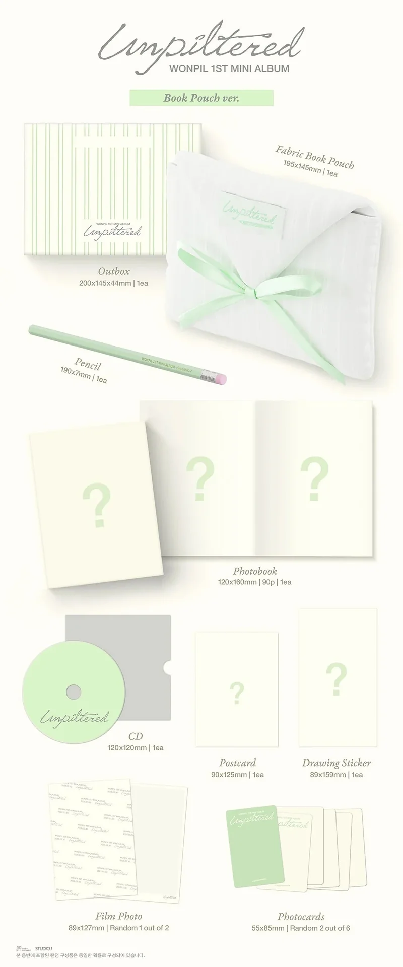 WONPIL (DAY6) - UNPILTERED (BOOK POUCH VER.)