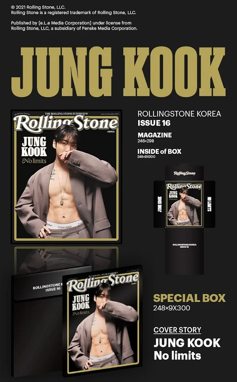 JUNGKOOK (BTS) - ROLLING STONE KOREA (16TH ISSUE)