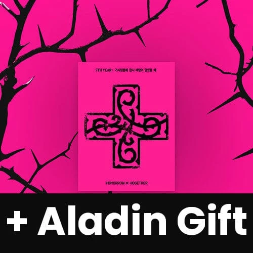 TXT - 7TH YEAR: WHEN THE WIND PAUSED AMONG THE THORNS (PPULBATU VER.) + Aladin Gift