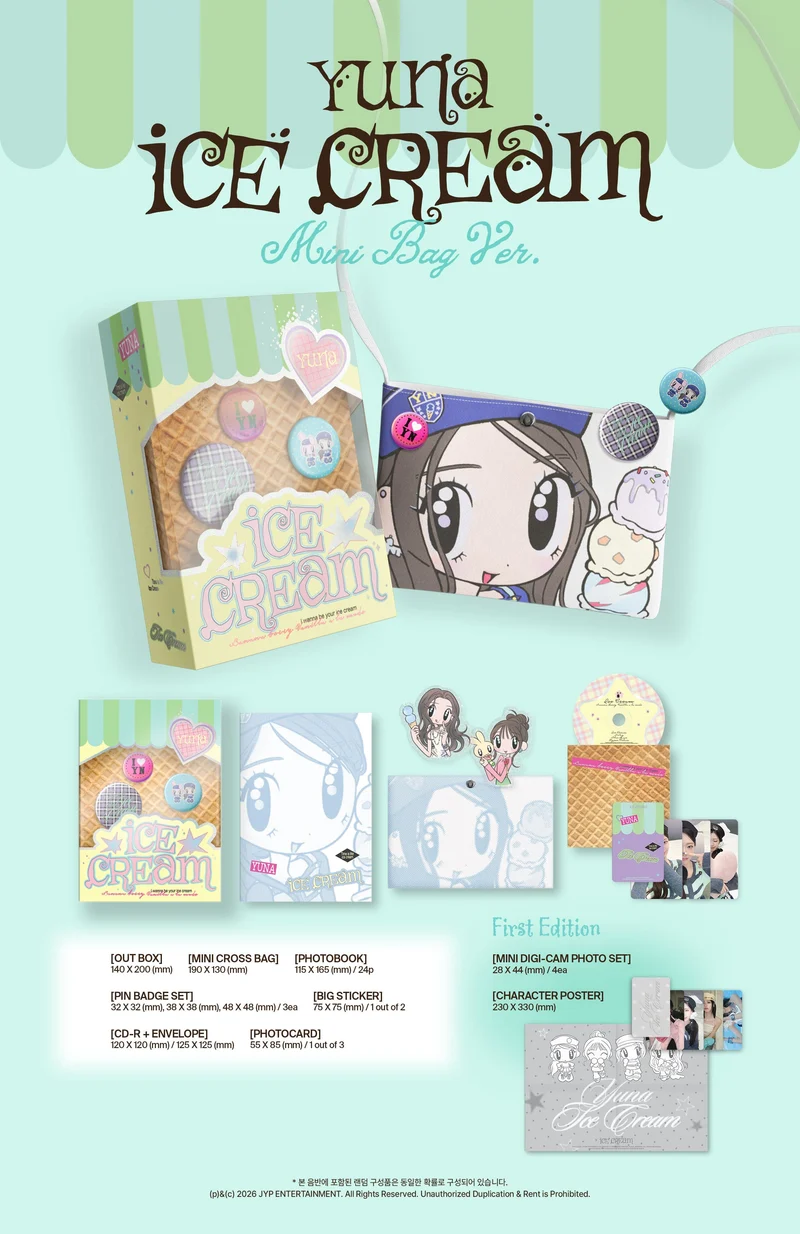 YUNA (ITZY) - ICE CREAM (MINI BAG VER.)