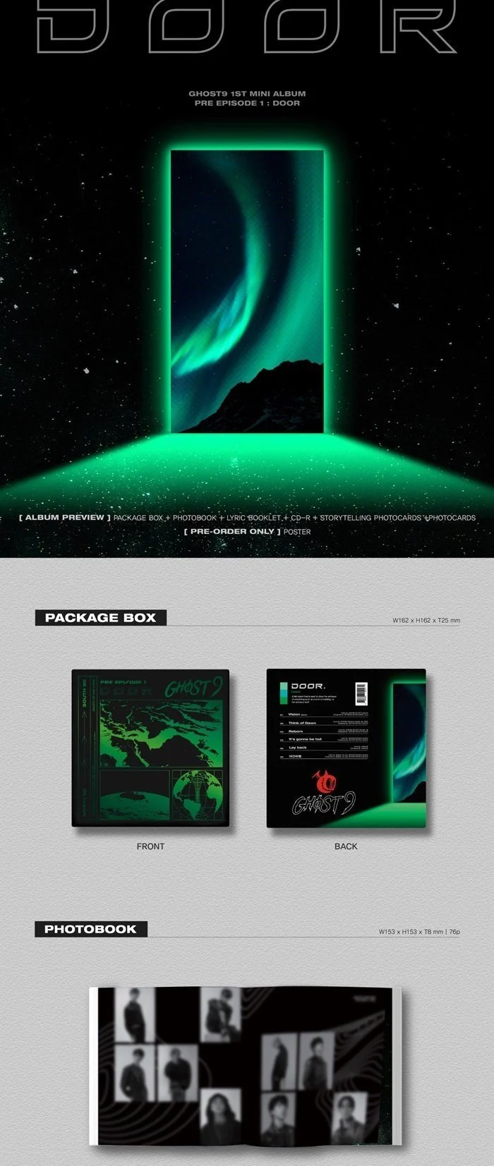 GHOST9 - Pre Episode 1 : Door (1st Mini Album)