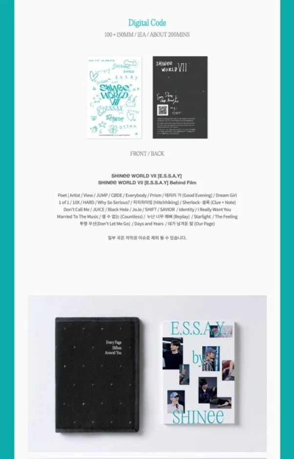 SHINEE - SHINEE WORLD VII (E.S.S.A.Y)
