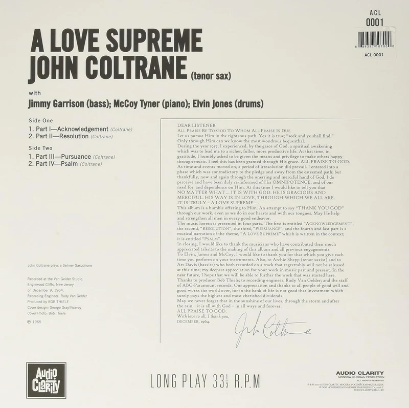 John Coltrane | A Love Supreme