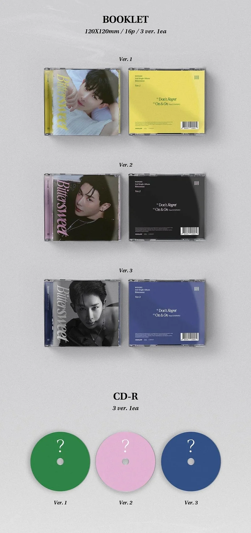WONHO - BITTERSWEET (JEWEL CASE VER.)