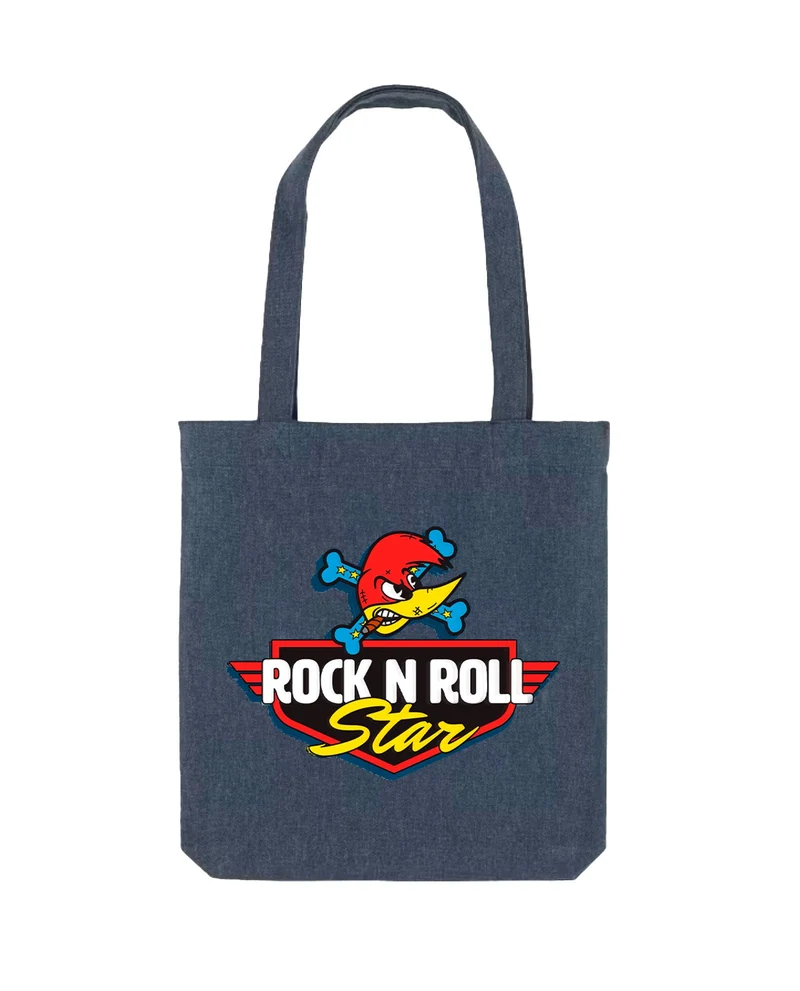 Loquillo - Tote Bag "Rock N Roll Star" Azul Marino