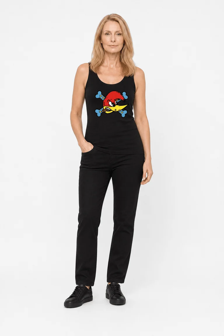 Loquillo - Camiseta Tirantes Loquillo "Logo Corazones Legendarios" - Mujer