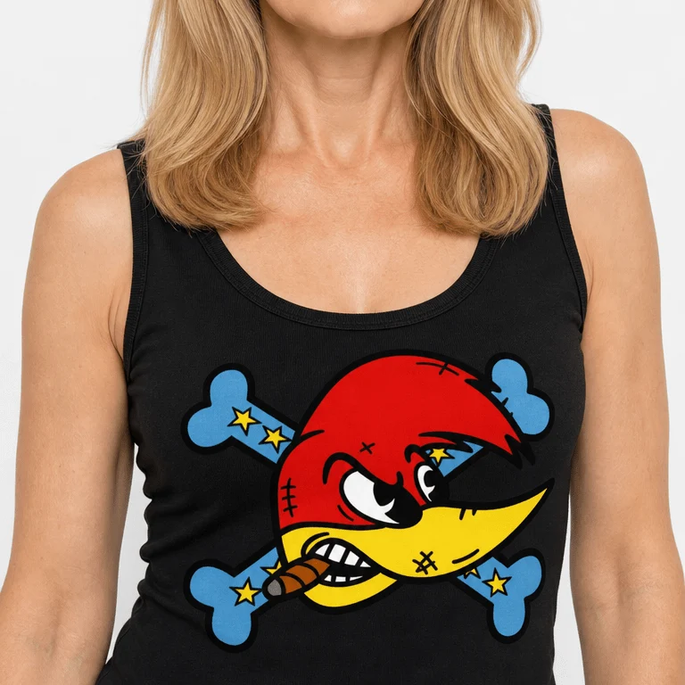 Loquillo - Camiseta Tirantes Loquillo "Logo Corazones Legendarios" - Mujer