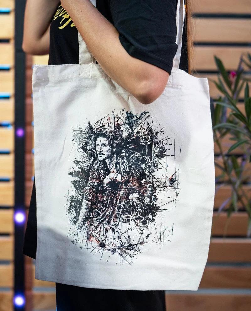 Manuel Carrasco - Bolsa de tela "Yo soy Pueblo Salvaje II Grabado"