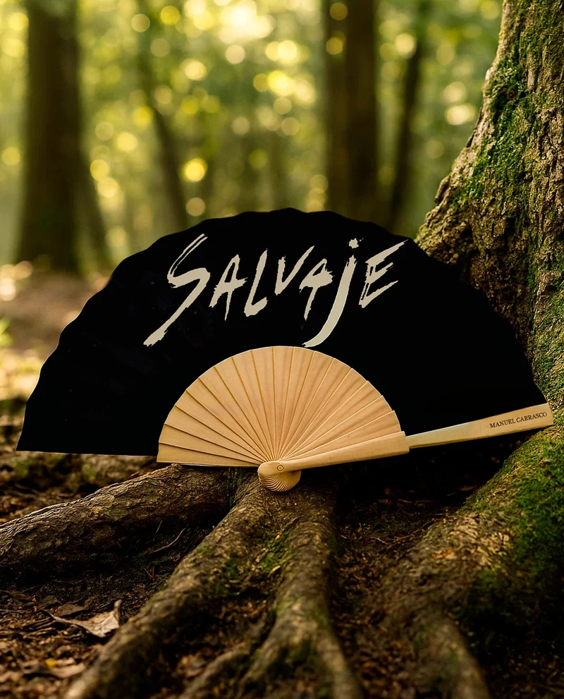 Manuel Carrasco - Abanico de madera "Salvaje"