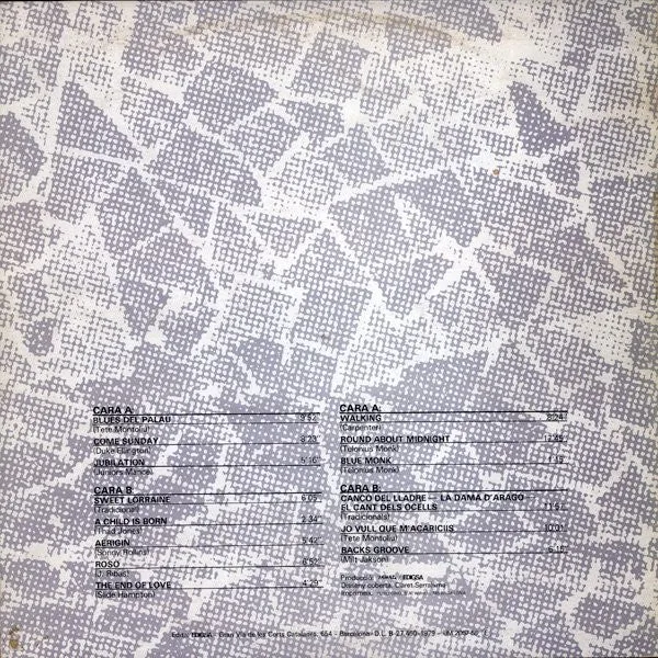 2LP Tete Montoliu ‎| Al Palau