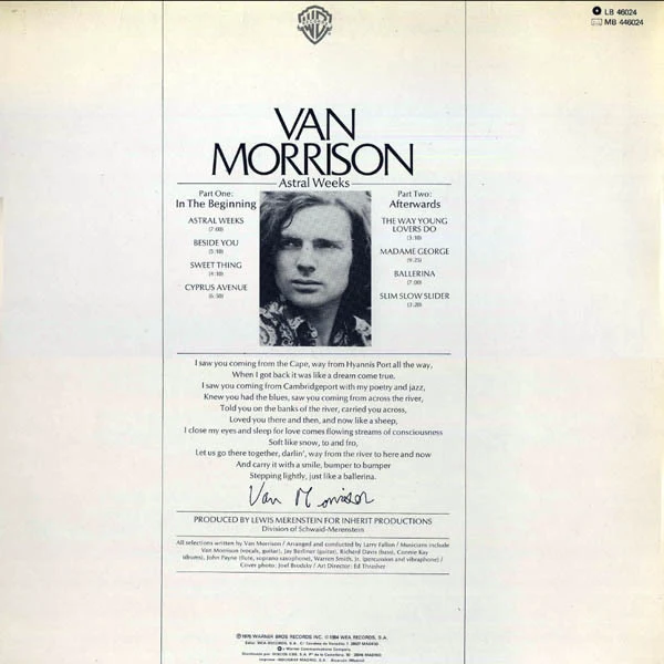 Van Morrison ‎| Astral Weeks
