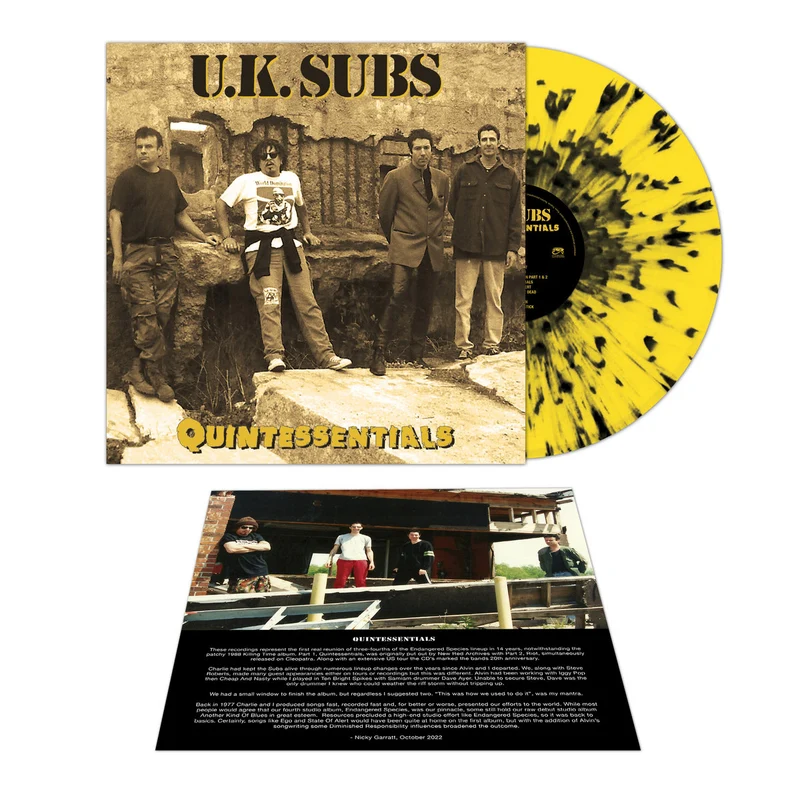 UK Subs | Quintessentials [Limited Yellow and Black Splatter]