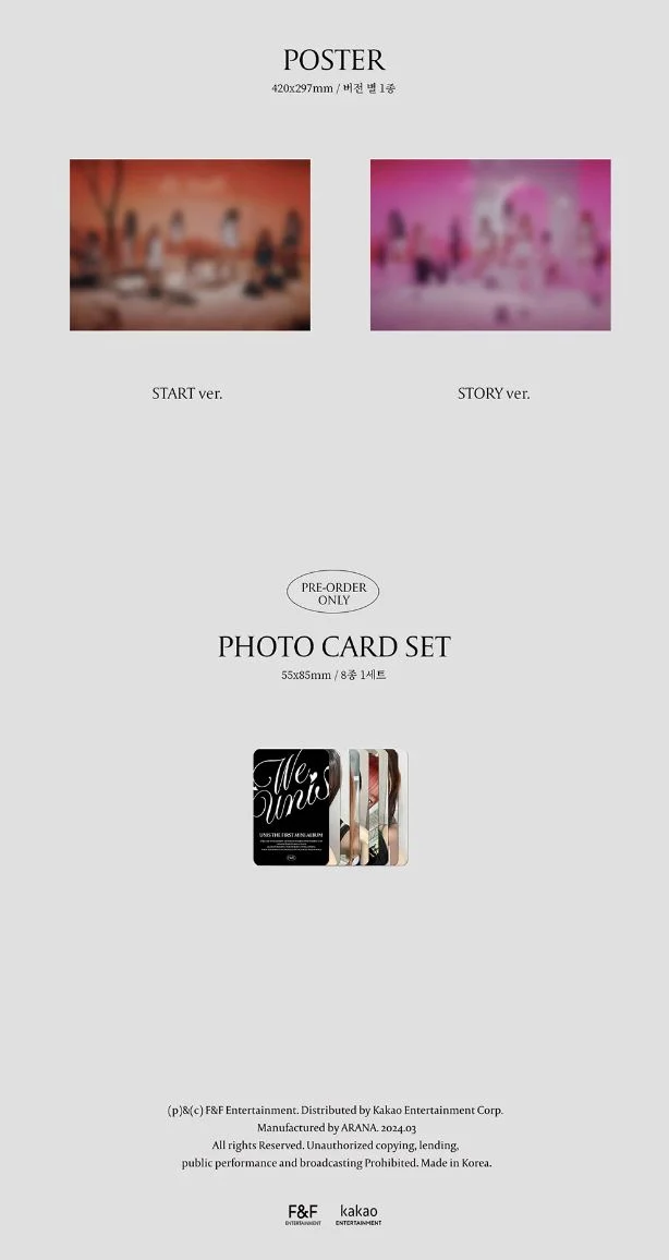 UNIS - WE UNIS (THE 1ST MINI ALBUM) PHOTOBOOK VER. SIGNED