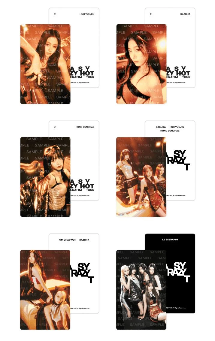 LE SSERAFIM - MINI PHOTO CARD (2025 LE SSERAFIM TOUR 'EASY CRAZY HOT' MD)