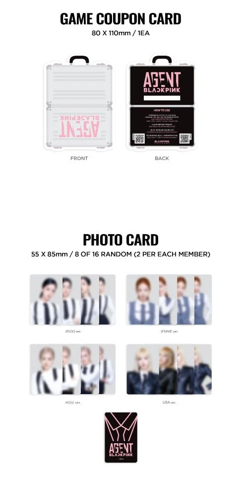 BLACKPINK - THE GAME COUPON CARD COLLECTION (AGENT BLACKPINK)