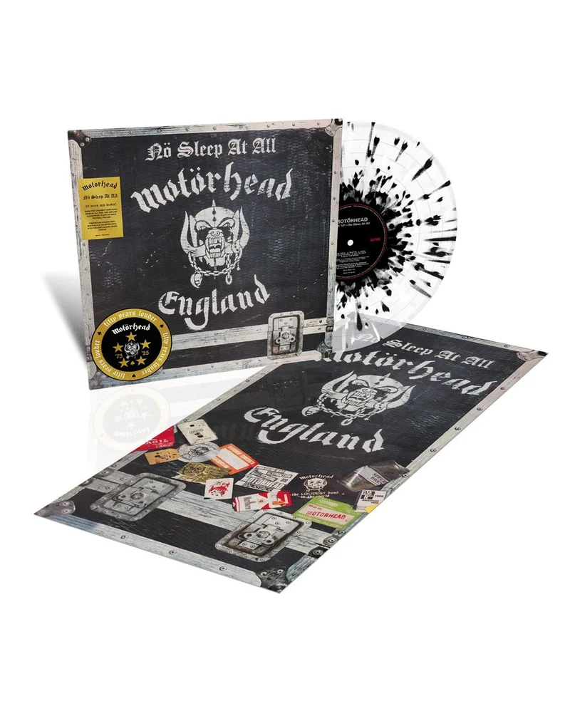 Motörhead - LP Vinilo Splatter Negro y Blanco "No Sleep At All (50th Anniversary Edition)"