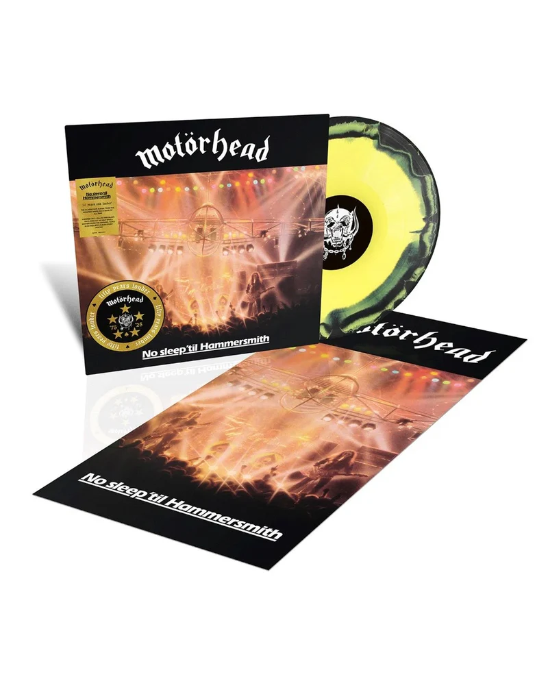 Motörhead - LP Vinilo Amarillo y Negro "No Sleep Til’ Hammersmith (50th Anniversary)"