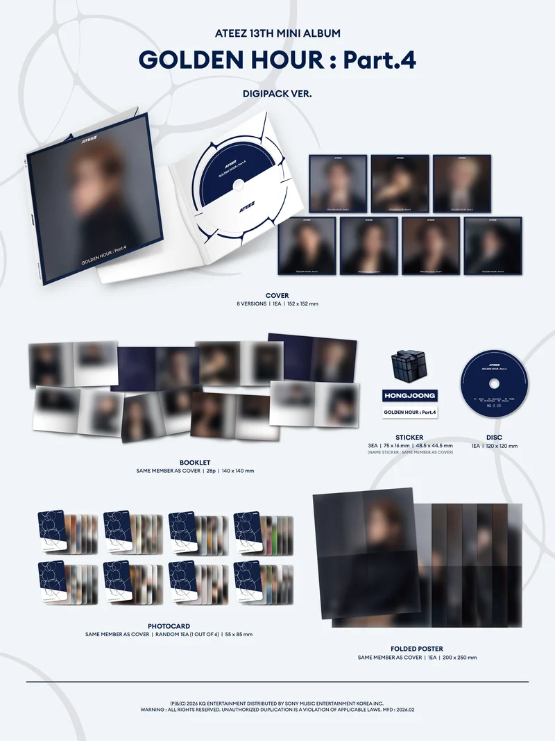 ATEEZ - GOLDEN HOUR : PART.4 (DIGIPACK VER.)