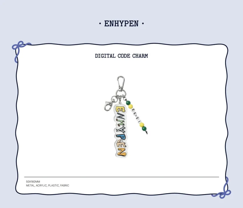 ENHYPEN - DIGITAL CODE CHARM (HOLIDAY HOUSE HYBE 2026 SEASON'S GREETINGS OFFICIAL MD)