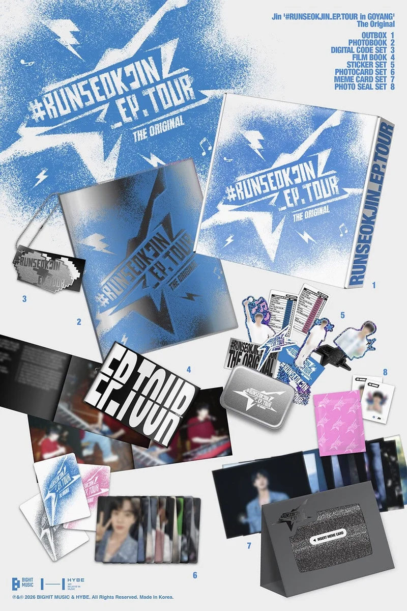 JIN (BTS) - [#RUNSEOKJIN_EP.TOUR IN GOYANG] THE ORIGINAL (SET) + Weverse Gift
