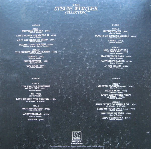 Stevie Wonder ‎| The Stevie Wonder Collection [Caja 4 Vinilos]