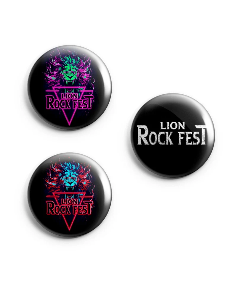 Lion Rock Fest - Pack chapas "All editions"