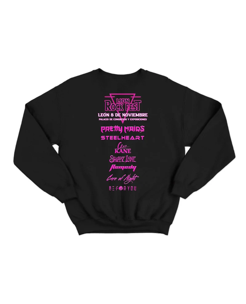 Lion Rock Fest - Sudadera Clásica Oficial Lion Rock Fest 2025 Negra