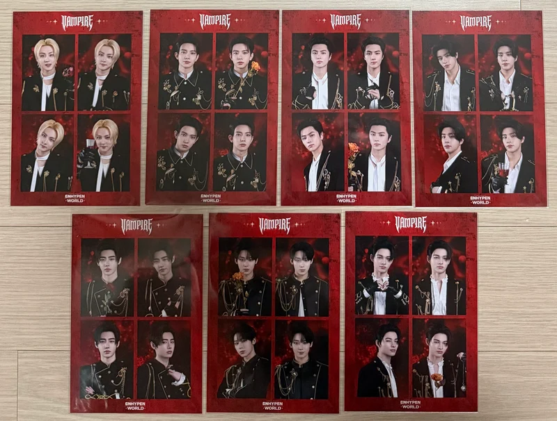 [ENHYPEN] ENHYPEN WORLD : Eternal Moment : 4 Cut Photo (Vampire)