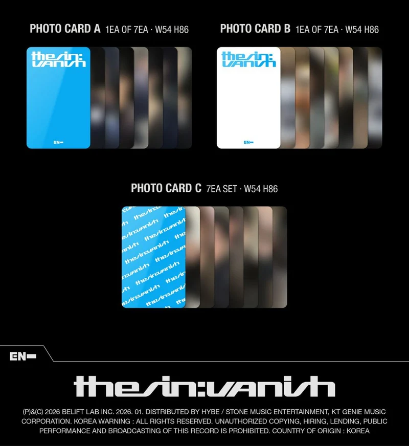 ENHYPEN - THE SIN: VANISH (WEVERSE ALBUMS VER.)