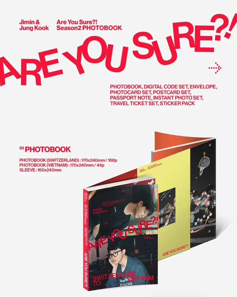 JIMIN X JUNGKOOK (BTS) - ARE YOU SURE?! SEASON2 (PHOTOBOOK)