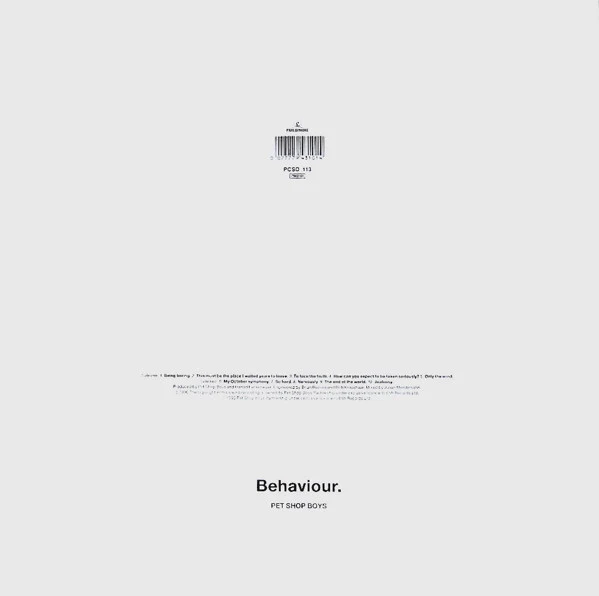 Pet Shop Boys | Behaviour LP