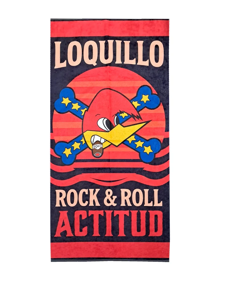 Loquillo - Toalla de Playa "Rock & Roll Actitud II"