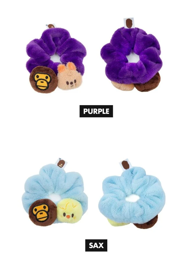STRAY KIDS - SCRUNCHIES & METAL PINS (BAPE X STRAY KIDS MD)